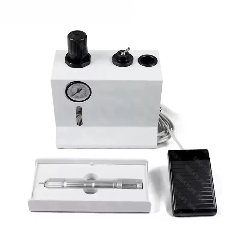 Dent Dental Lab Flexible Denture Teeth Polishing Machine Pneumatic Engraving Machine Flower Instrument Denture Carving