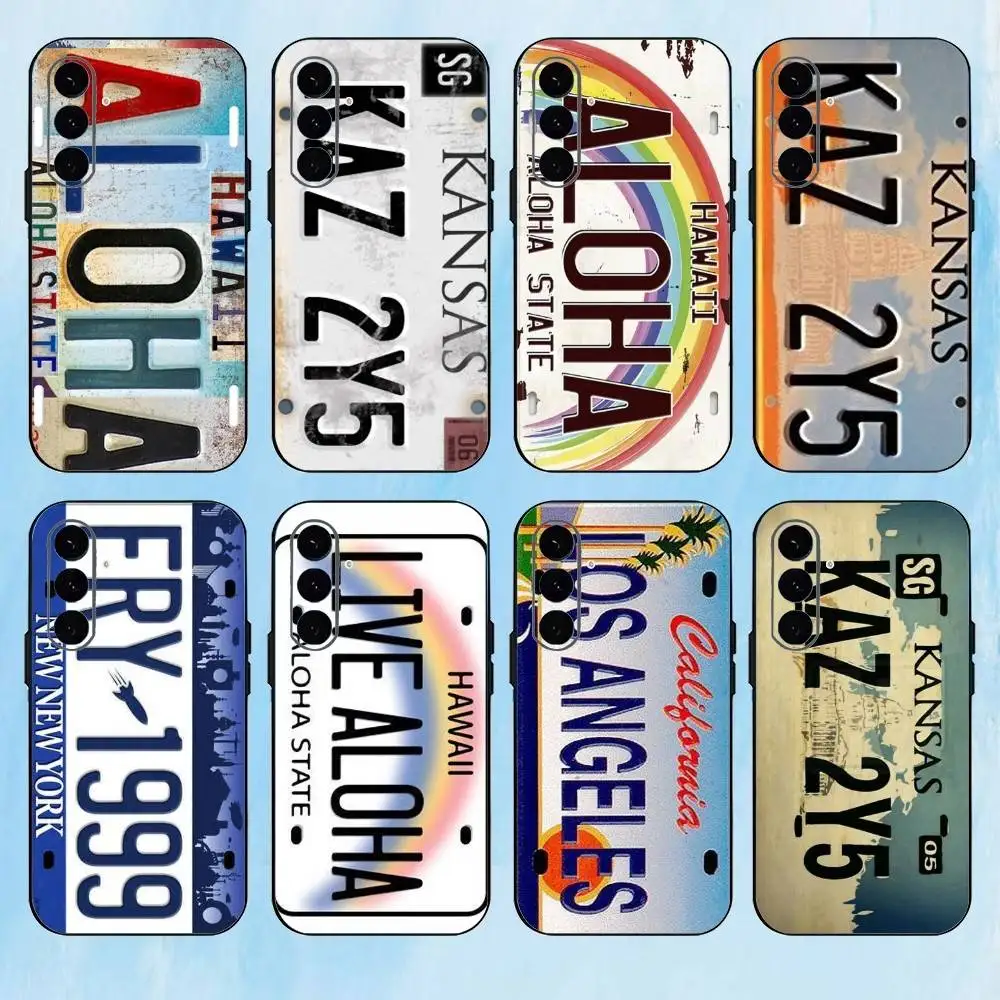 

S-Supernatural L-License Plate Phone Case For Samsung Galaxy A73,A72,A71,A70,A53,A52,A51,Others Soft Black Cover
