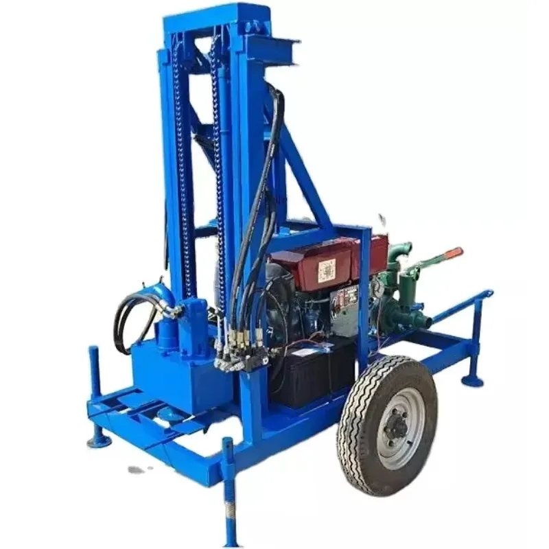 

Portable water well drilling rig 100-meter deep well drilling rig small water well drilling rig for sale in China