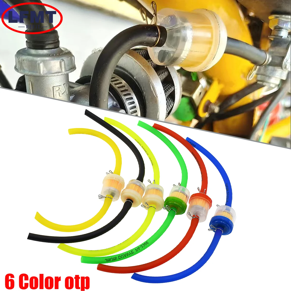 Универсальный Топливный Фильтр И Топливопровод Для Мотоциклов, Мопедов 49cc, 50cc, 110cc, 125cc, Скутеров, Квадроциклов