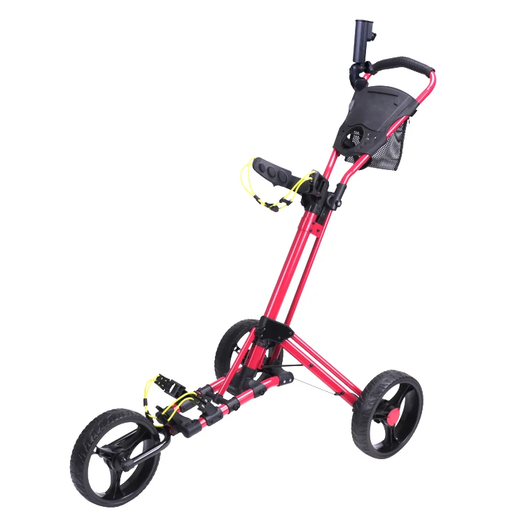 Hot Selling 4 Wheels  Electric Golf Trolley Golf Push Pull Trolley