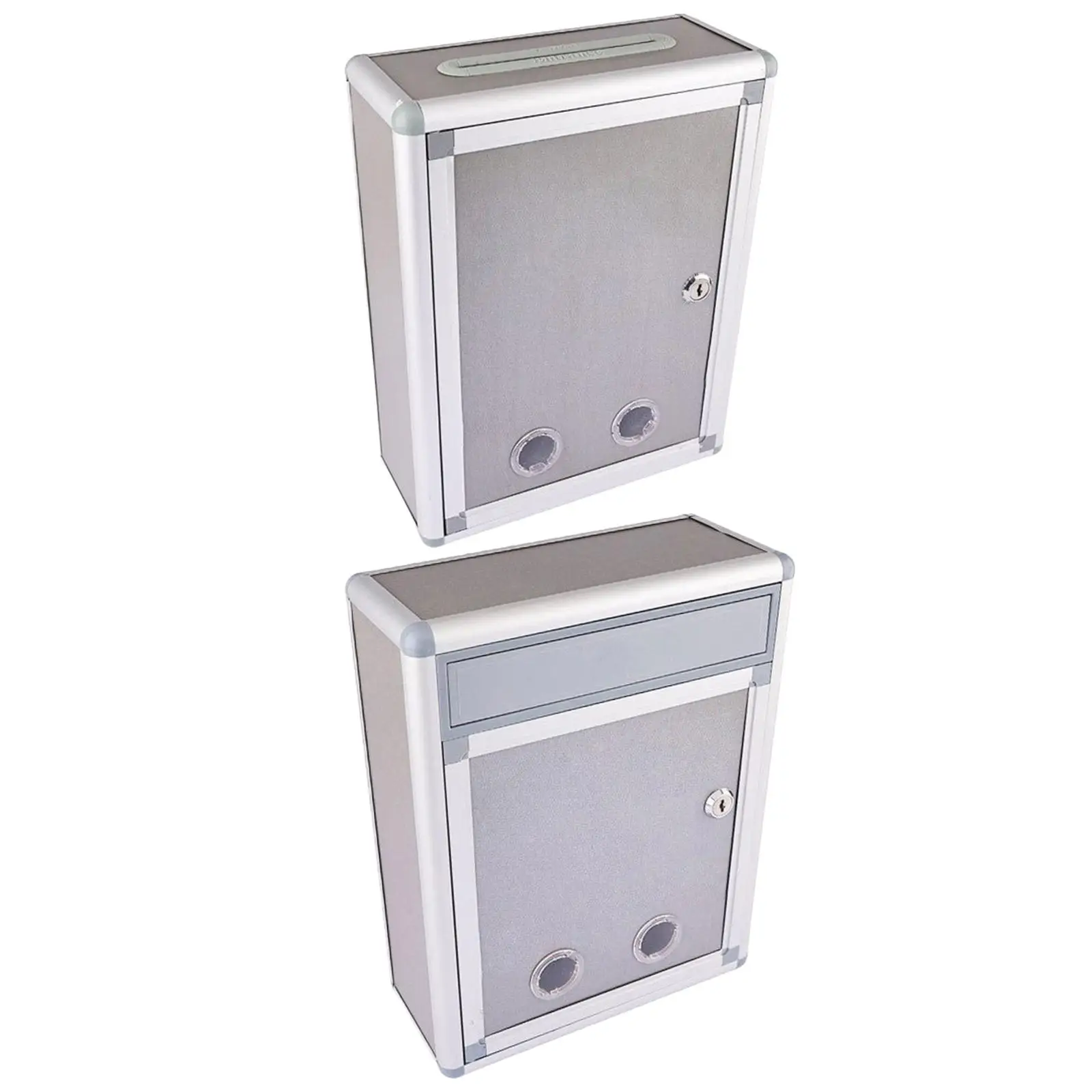 Locking Wall Mounted Mailbox Waterproof Suggest Box Mailbox with Key Lock Key Lock Mailbox Lockable Mailbox for Business Letter