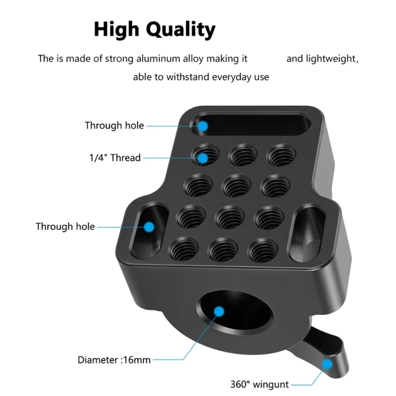 16MM Light Stand Adapter With 5/8inch Thread For Photography Studio Equipment Camera Mounting Accessories