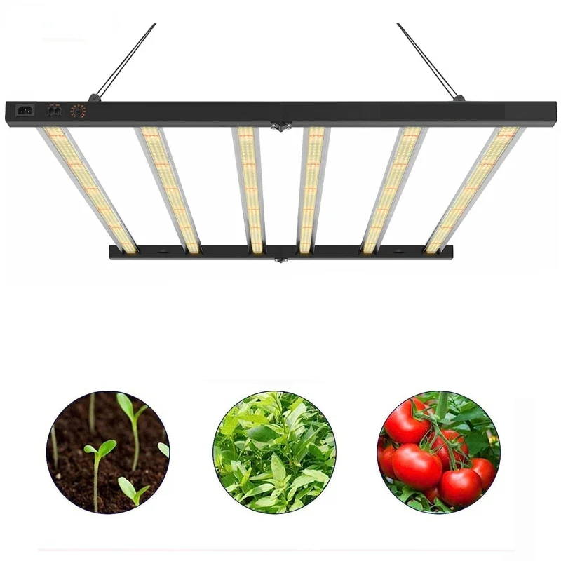 318 720w 2.7-2.9umol/J Dimmable samsung LM281b  commercial Hydropocs led grow light for indoor Greenhouse Medical Plants