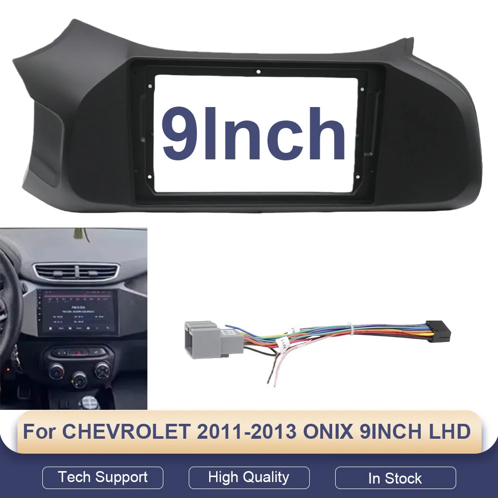 

Для CHEVROLET ONIX 2011-2013, 9-дюймовый Android-магнитола (левый руль), комплект: экран, аксессуары, навигация, кабели для приборной панели, рамка, Canbus