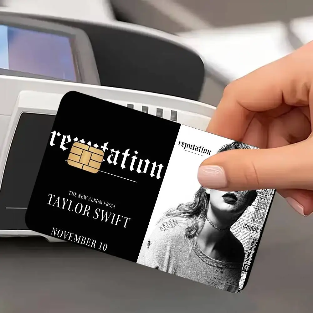 Hot Singer T-Taylor S-Swift Anime Spend or Save Funny Shell On Off Ultra Thin No Fade Sticker Skin Cover Film for Debit Card view 5