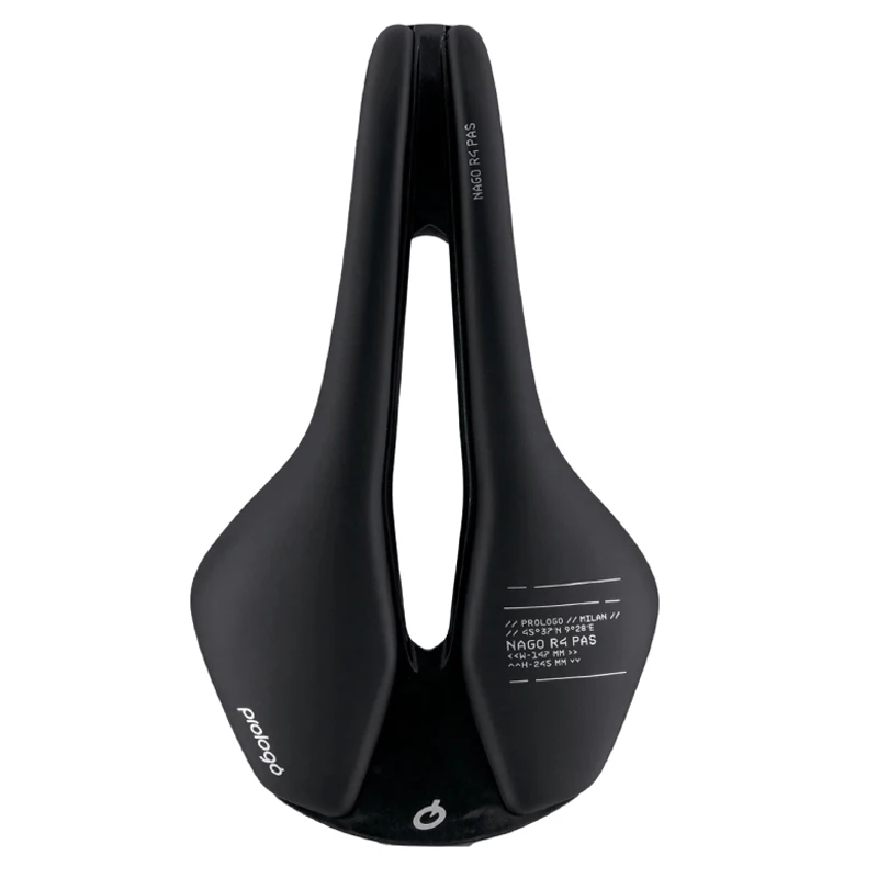 Prologo Nago R4 PAS Road Saddle 245x147mm 245x137mm Tirox rail Steel rail T2.0 Hollow Short Nose Bicycle Saddle