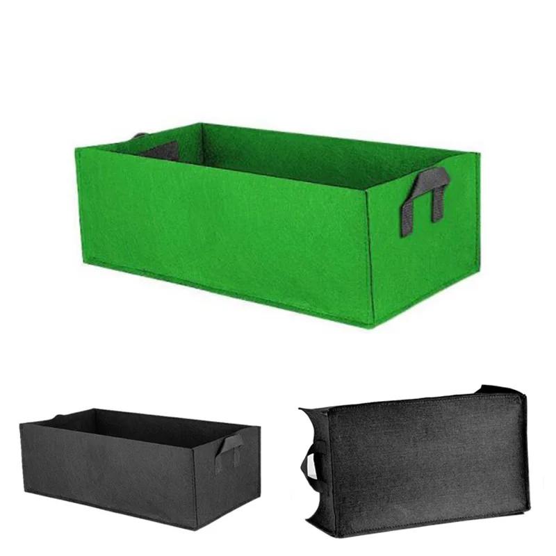 Big Square veg plant Grow Bag Fabric Garden tools nursery pots Flower pot Vegetable Planting Planter no woolen gardening tools