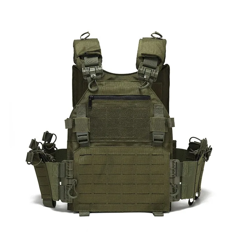 Imagem -03 - Colete Tático de Liberação Rápida Colete Masculino de Caça Placa Transportadora Equipamento de Peito Armadura de Combate Treinamento cs ao ar Livre Colete Airsoft