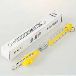 Plastic Tubular Spring Scale,2.5kg Weight Capacity,Force Meter Spring Dynamometer динамометр Bar Physics Mechanical Experiment