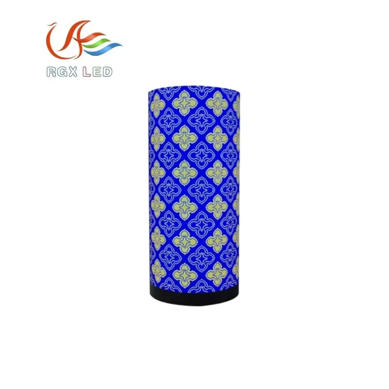 Rgxt P2 P2.5 P3 LED Screen Flexible LED Display Cylindrical Column LED Video Display Customized 3mm Indoor SDK 45 RGB 3 Years