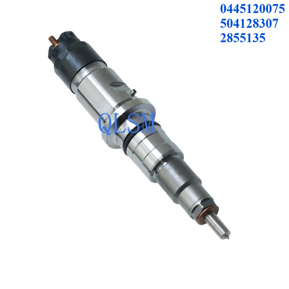 

High quality Diesel fuel injector 0445120075 504128307 2855135 For CASE Iveco New Holland-