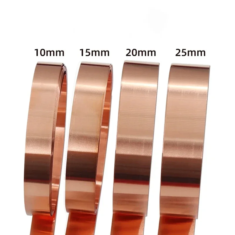 1Meter T2 Red Copper Strip Sheet Thickness 0.01-1mm Copper Coil Plate Width 10-300mm 0.02/0.05/ 0.1/0.15/0.2/0.25/0.3/0.4/0.5mm