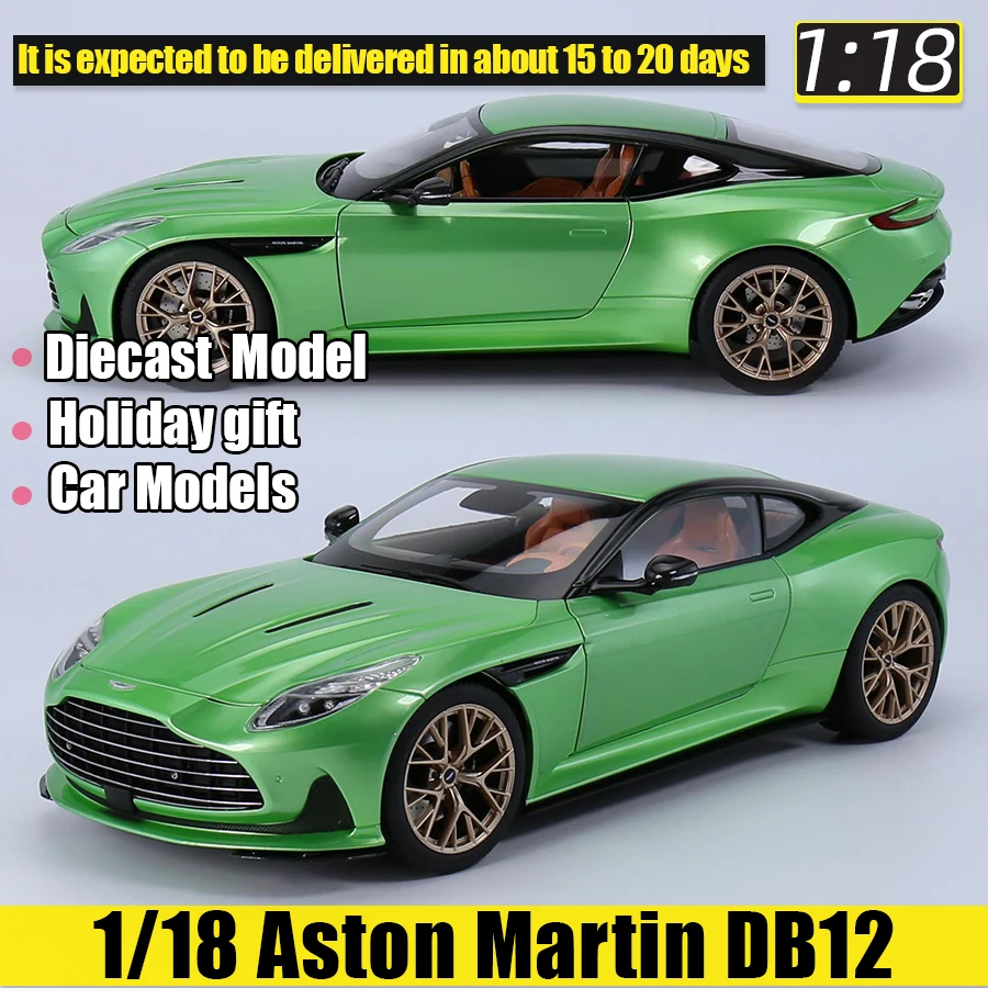 xiaoguang Model 1/18 Aston Martin DB12 die-cast alloy car model static decoration sports car holiday gift collection