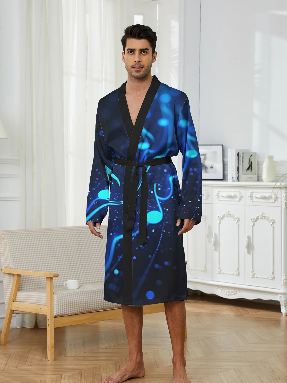 1pcs Men's Robes 2026 Spring/Summer robe Breathable Bathrobe man Bathrobe men Robes Graphic Funny pajamas 3D Printed