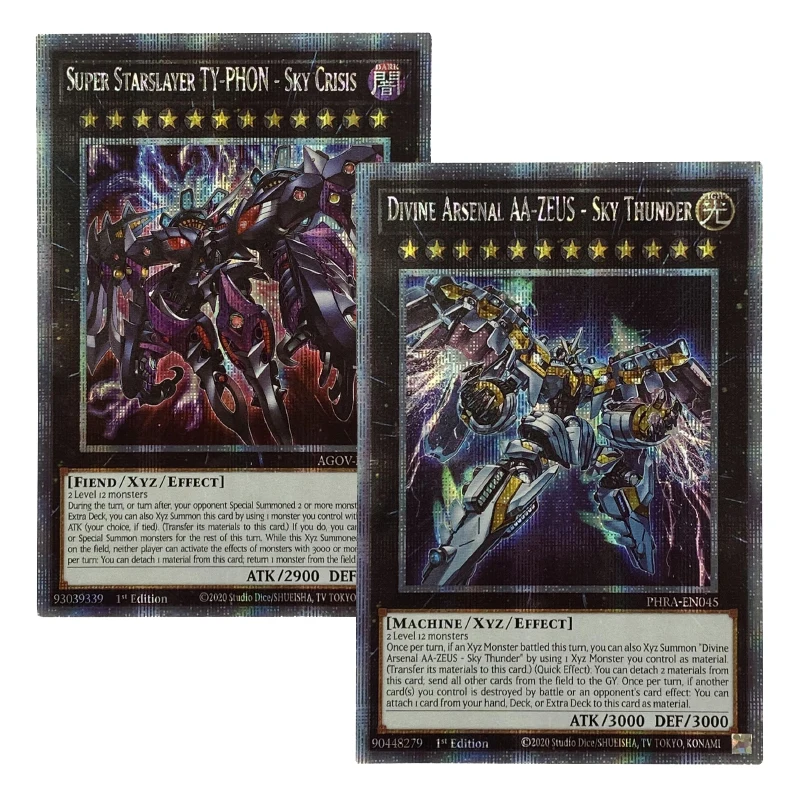 Orica yugioh diy proxy karten göttliches arsenal AA-ZEUS himmel donner super starslayer TY-PHON himmel krise nicht-original