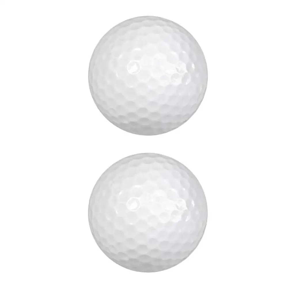 Bolas de golfe de borracha portáteis, prática interior e exterior, 3-6Pack, 2pcs