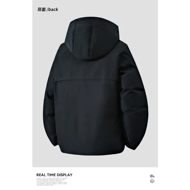 Gorasio Main Promotion Couples Fashion Brand Windproof Warm Cotton Coat Men Thickened Cotton Coat Outdoor Jacket Men Cotton Coat