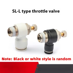 SL6-01/SL8-M5/SL4-02/SL10-03/SL12-01 SL/LType Speed Regulating Valve for Pneumatic Pipe Quick Connect Fittings ressure Resistant