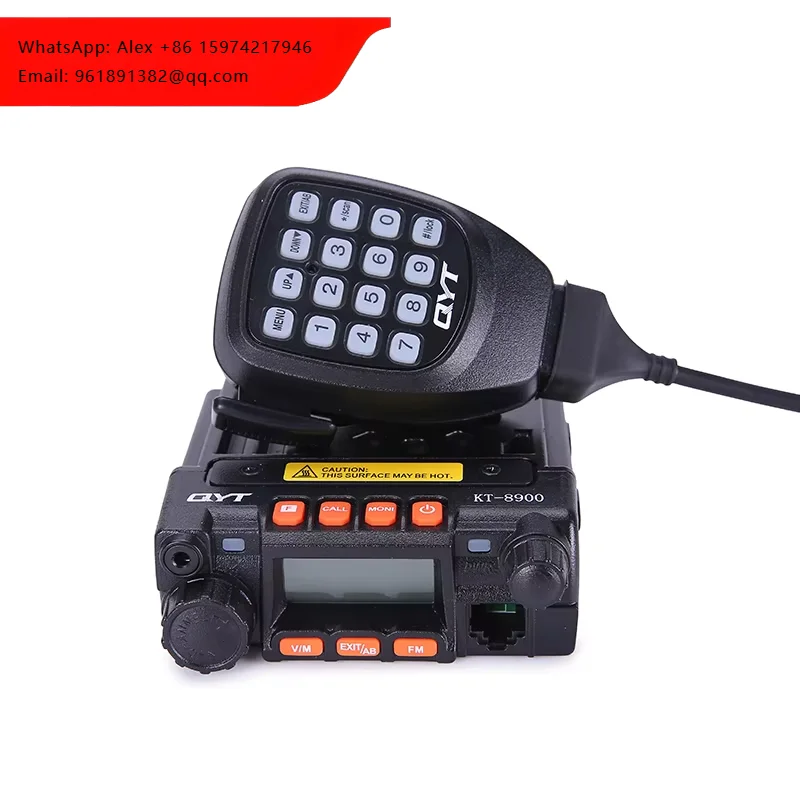 Фото Радиостанция KT-8900 25 Вт для любительской радиосвязи, миниатюрная автомобильная/мобильная базовая УКВ/ДМВ двухдиапазонная рация, автомобильная рация QYT KT-8900