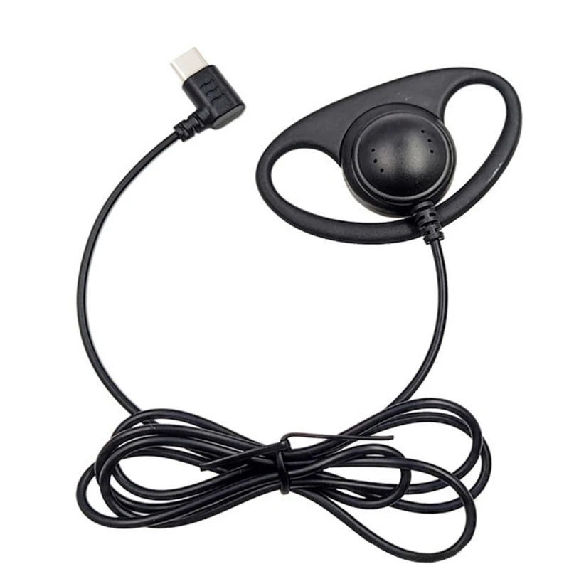 USB-C-Ohrbügel, einseitige Kopfhörer, Mono-Ohrhörer, kabelgebundene Headsets