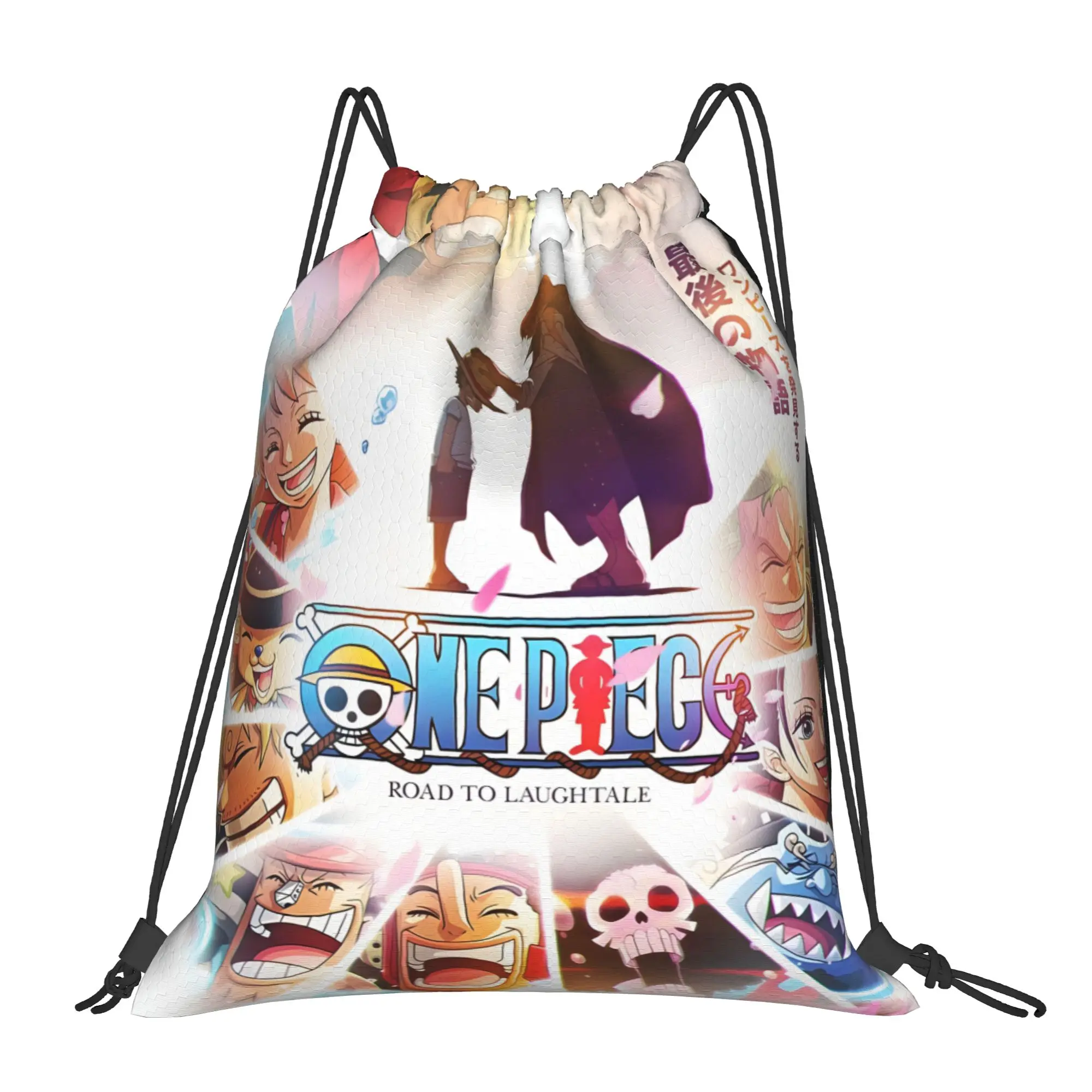 1 pc ONE PIECE  Portable Sports Drawstring Bags Storage Backpacks