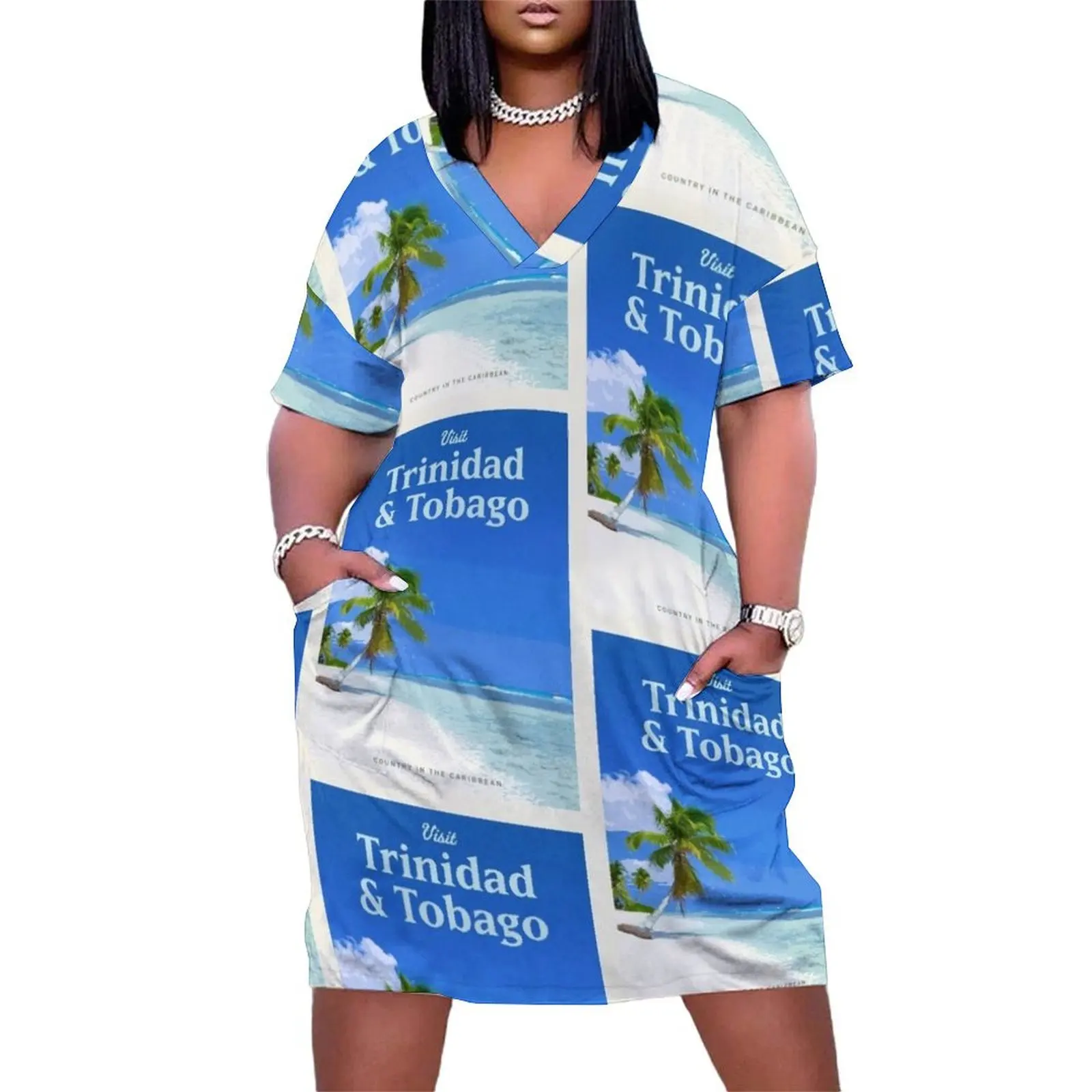 Visit Trinidad & Tobago Loose Pocket Dress Dance dresses dresses for woman