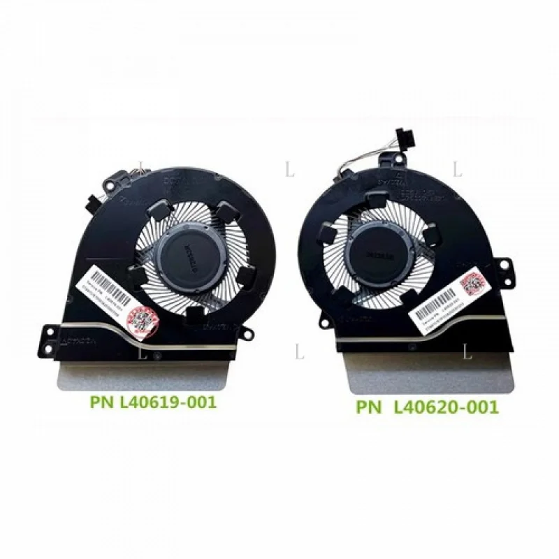 

L For HP 15-CS TPN-Q208 Laptop CPU GPU Cooling Fan L40619-001 L40620-001