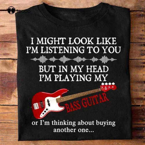 Guitar Love T-Shirt Bass Guitar Music Life Enjoy Birthday Gift Unisex Style womens work shirts