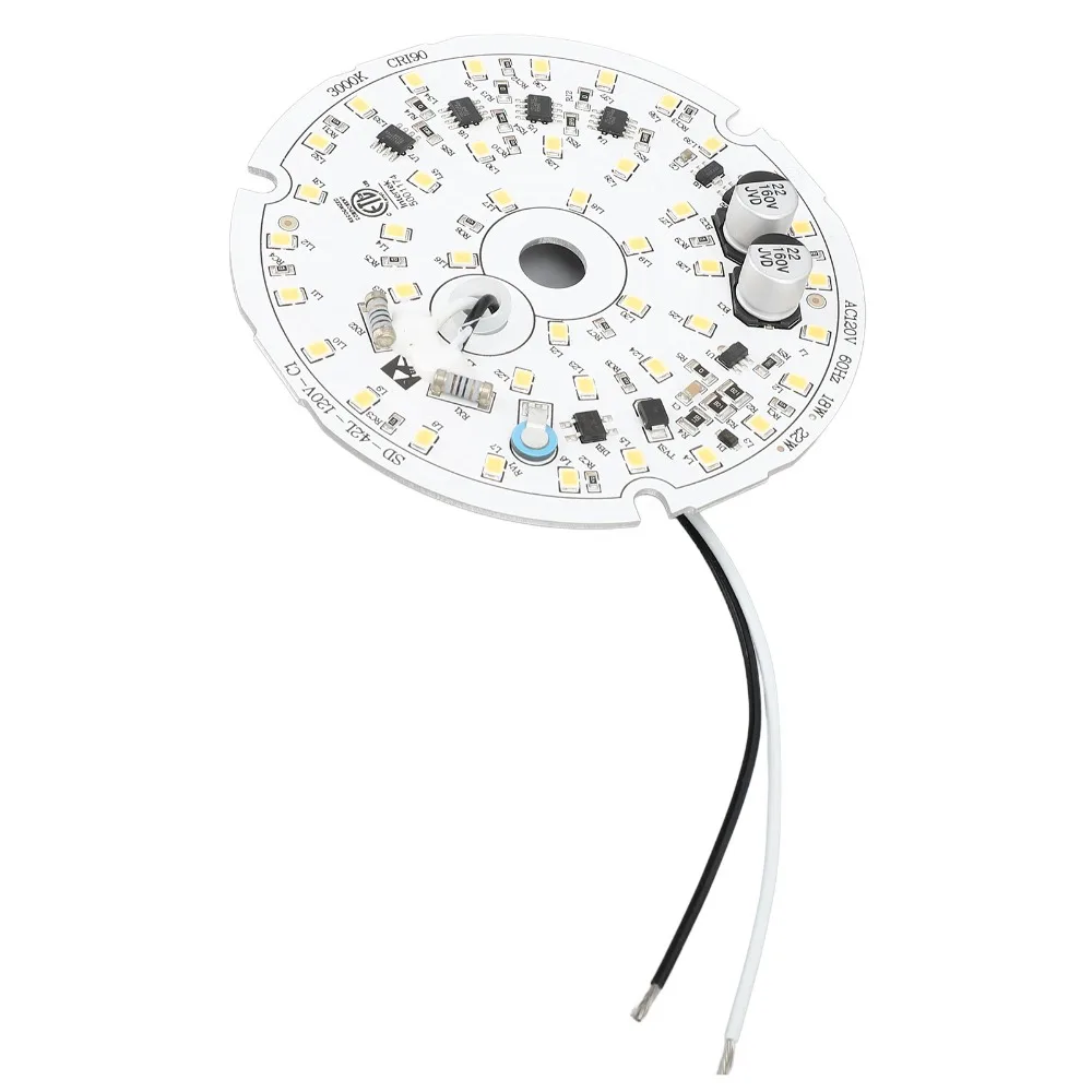 Durable 3000K/4000K/6000K Ceiling Fan Light Panel 3.93 Inch Aluminum Ceiling Fan Light Board Ceiling Fan Light Kit Hallway