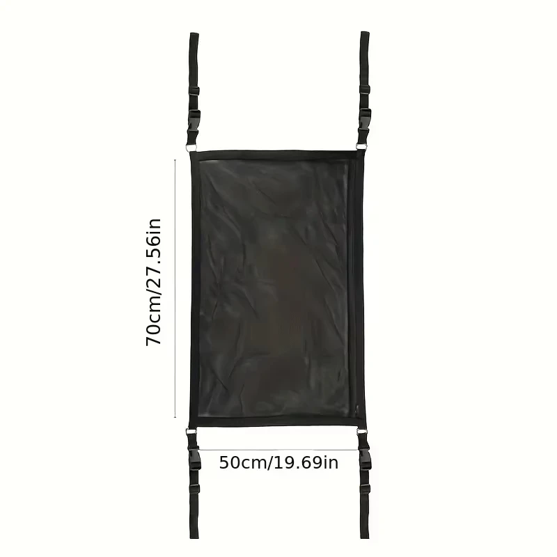 Car Ceiling Cargo Net Pocket, Car Ceiling Storage Net Strong Bearing Adjustable Capacity Roof Cargo Net Organizer, for SUV image 6