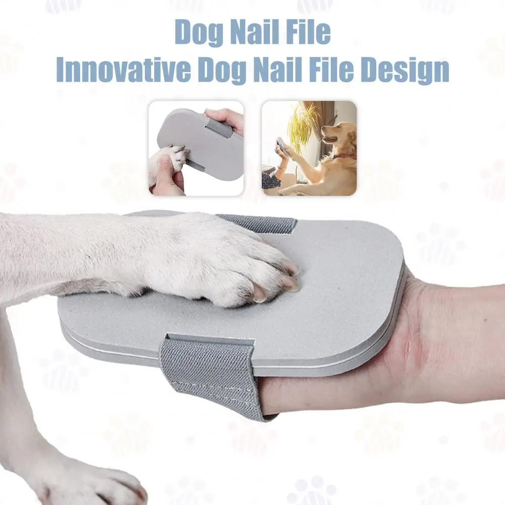 Dog Nail File Grinding Claw Dog Nail Filing Tool Manual Pet Nail Scratch Board Ergonomic Rubberwood Scratch Board Pet Supplies