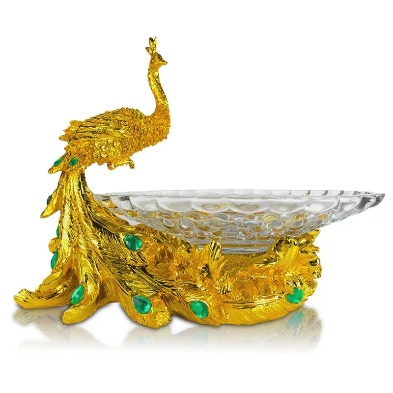 

Creative, sunflower, peacock, living room, fruit plate, European ornament