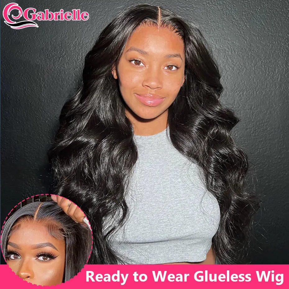 Glueless Wig Human Hair Ready To Wear And Go 5x5 HD Pre-Cut Human Hair Wig 13x4 Lace Front Wig Body Wave Frontal Wig Preplucked