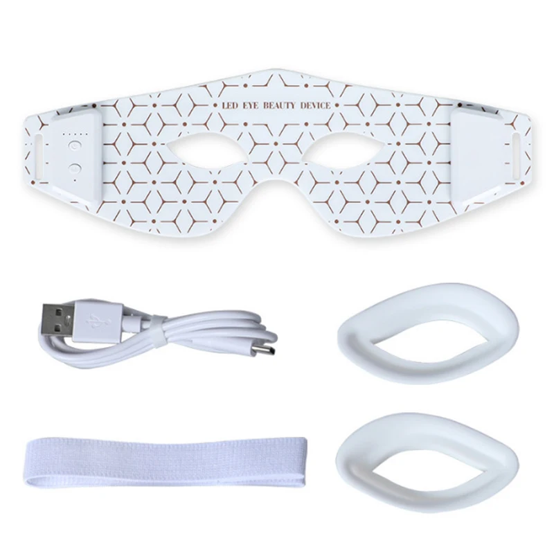 Maska na oczy Masażer do oczu Urządzenie do pielęgnacji urody Urządzenie do usuwania worków pod oczami 630NM 850NM Blisko podczerwień Terapia światłem czerwonym Urządzenie do maski na oczy