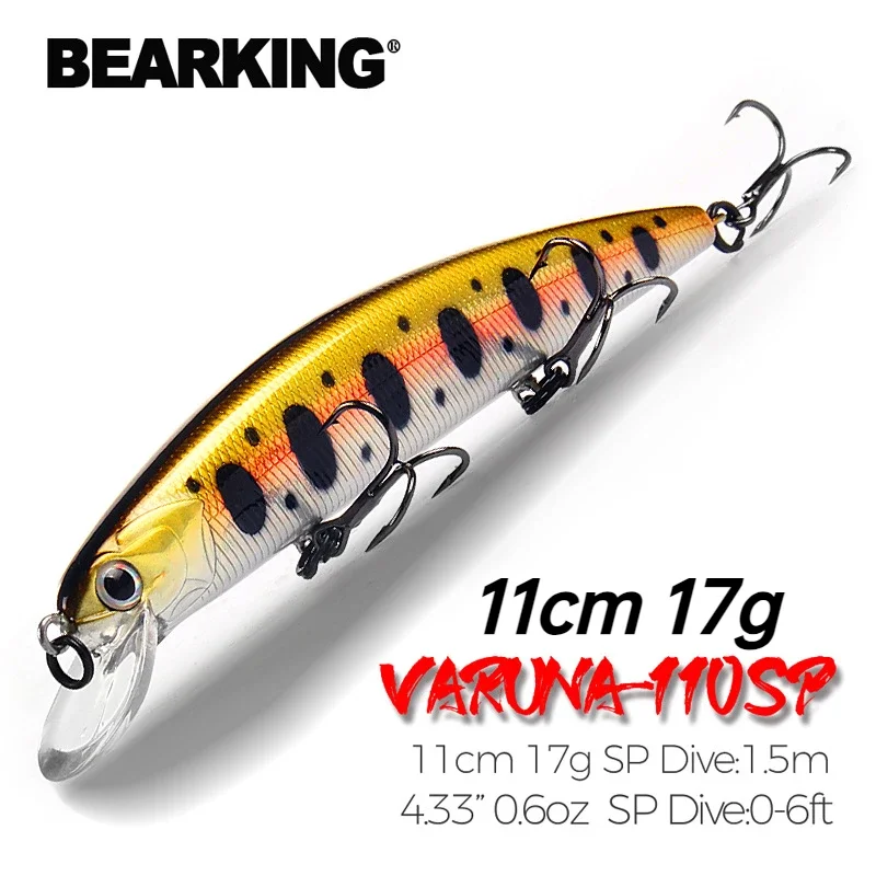 BEARKING Fishing Lures Minnow Bionic Hard Bait 1.5M Sinking Casting Pencil Hard Bait Crankbait Swimbait Bass Pike Tackle