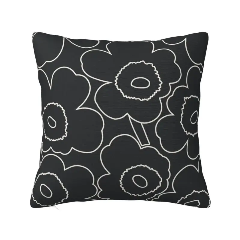 Custom Fashion Little Poppy Print Cushion Covers 45x45cm Soft Fashion Modern Style Pillow for Sofa Car Square Pillowcase