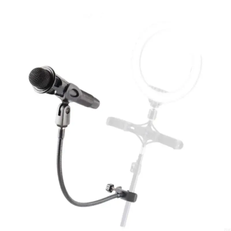 360 Degree Full Rotating Adjustable Microphone Gooseneck Stand Holder with Clamp 77JC