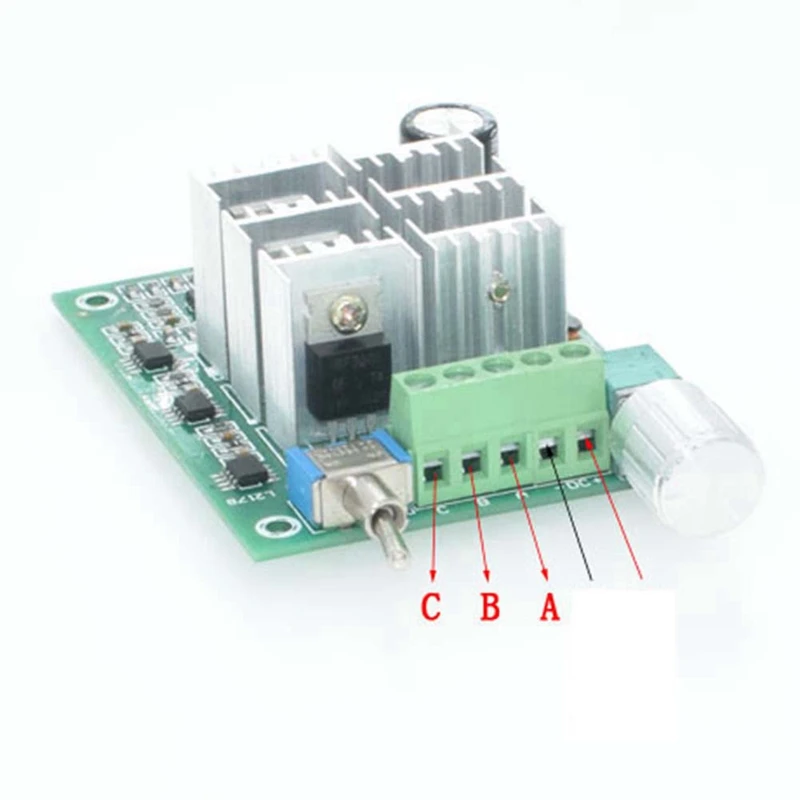 2 Pieces Motor Speed Controller Explosive Fan Drive 15A BLDC Three-Phase DC 5-36V 12V 24V With Switch