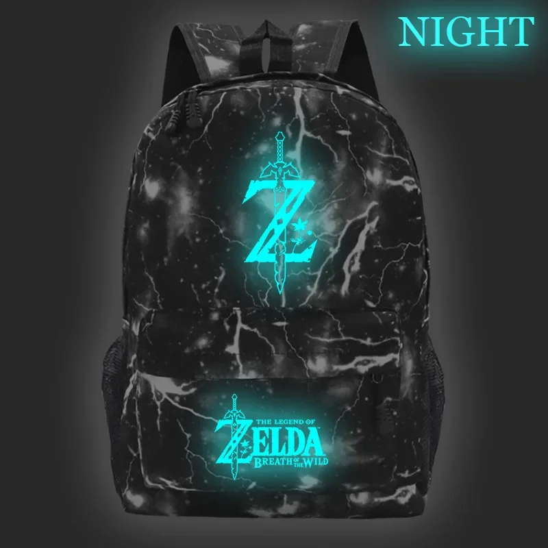 Game The Legend of Zeldaes Backpack Luminous Glowing School Bag for Teenagers Unisex Schoolyard Laptop Mochila Travel Casual Bag