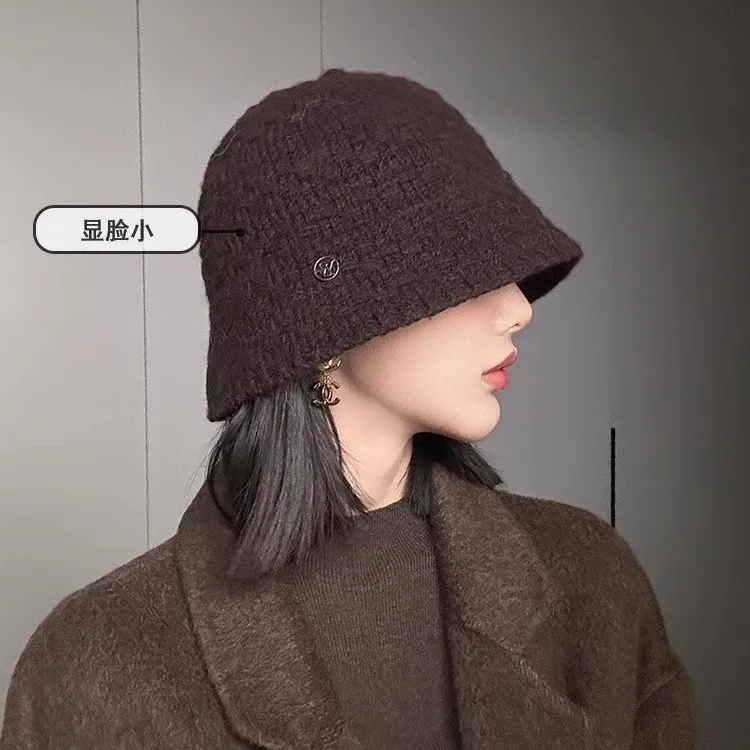 قبعة دلو محبوكة للسيدات للخريف والشتاء قبعة كلاسيكية دافئة متعددة الاستخدامات #1