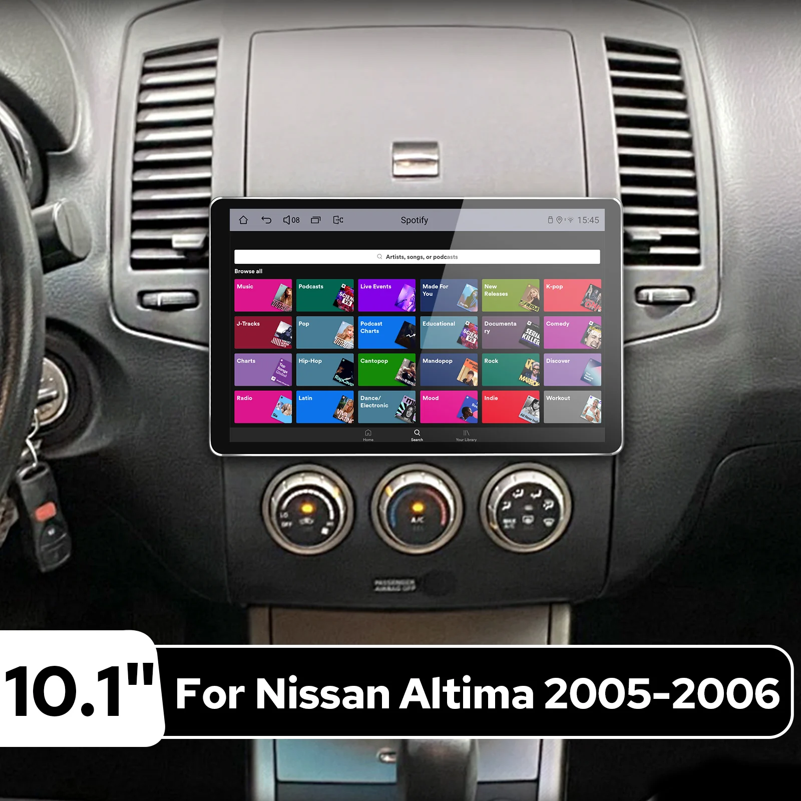 JOYING 10.1 Inch Car Radio for Nissan Altima 2005 2006 Wireless CarPlay Android Auto 1280*800 HD Plug&Play GPS Navigation Stereo