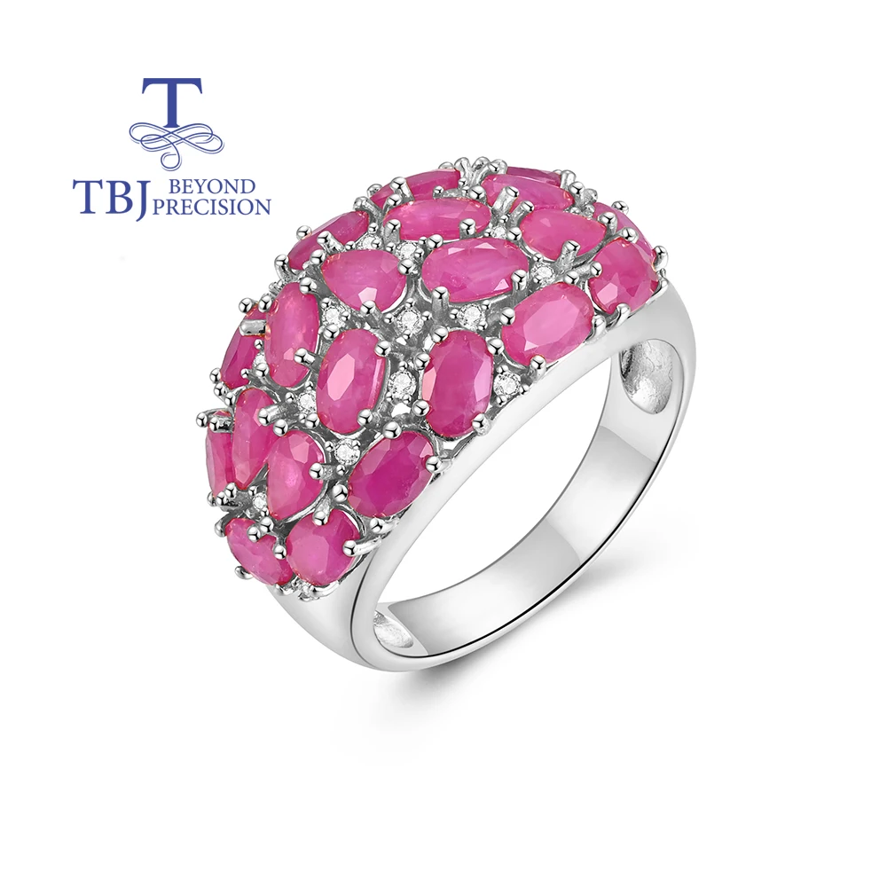 Noble and gorgeous Natural ruby women's rings 925 Sterling Silver real gemstones fine jewelry for anniversary and proposal gifts