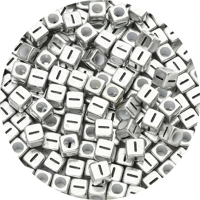 50Pcs Acrylic Letter Decoration Beads for DIY Bracelet Necklace