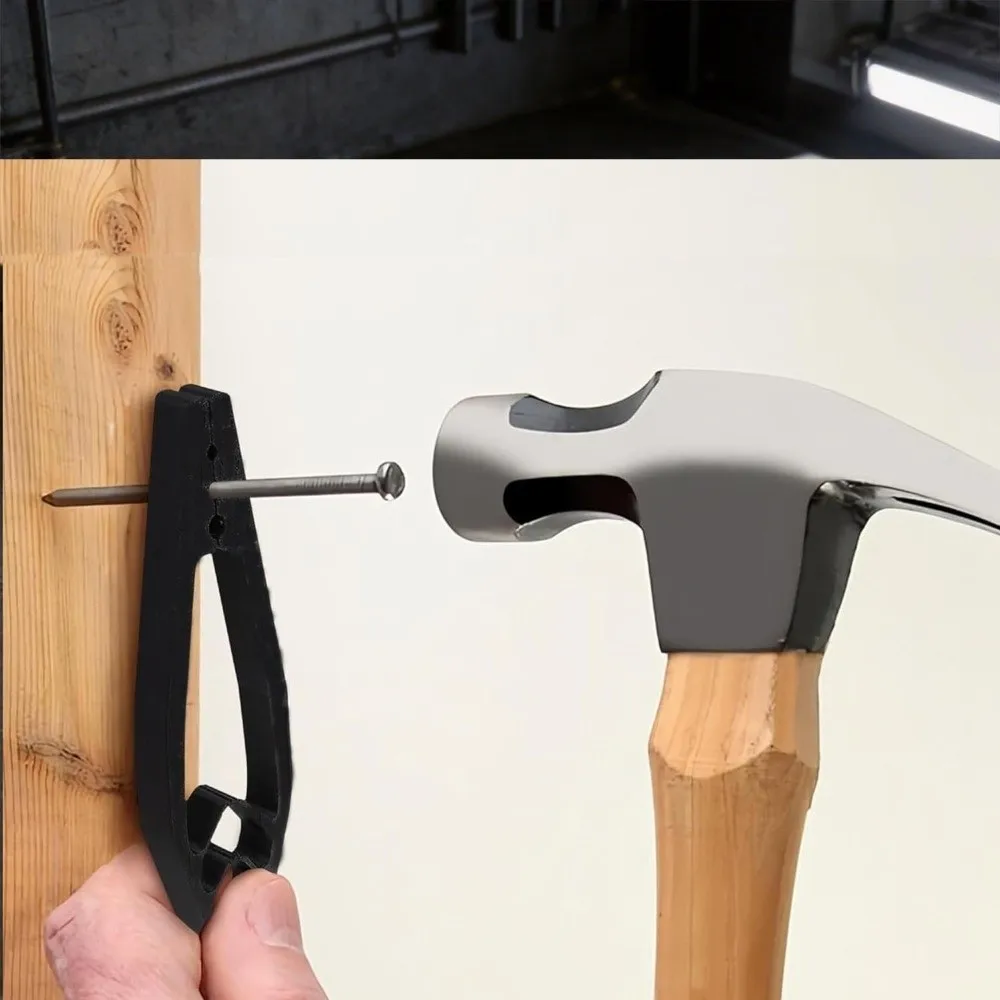 Plastic Nail Holder Pliers Sliding Joint Durable Nail Fixer Tool Protect Fingers Ergonomic Anti-Smashing Finger Tool