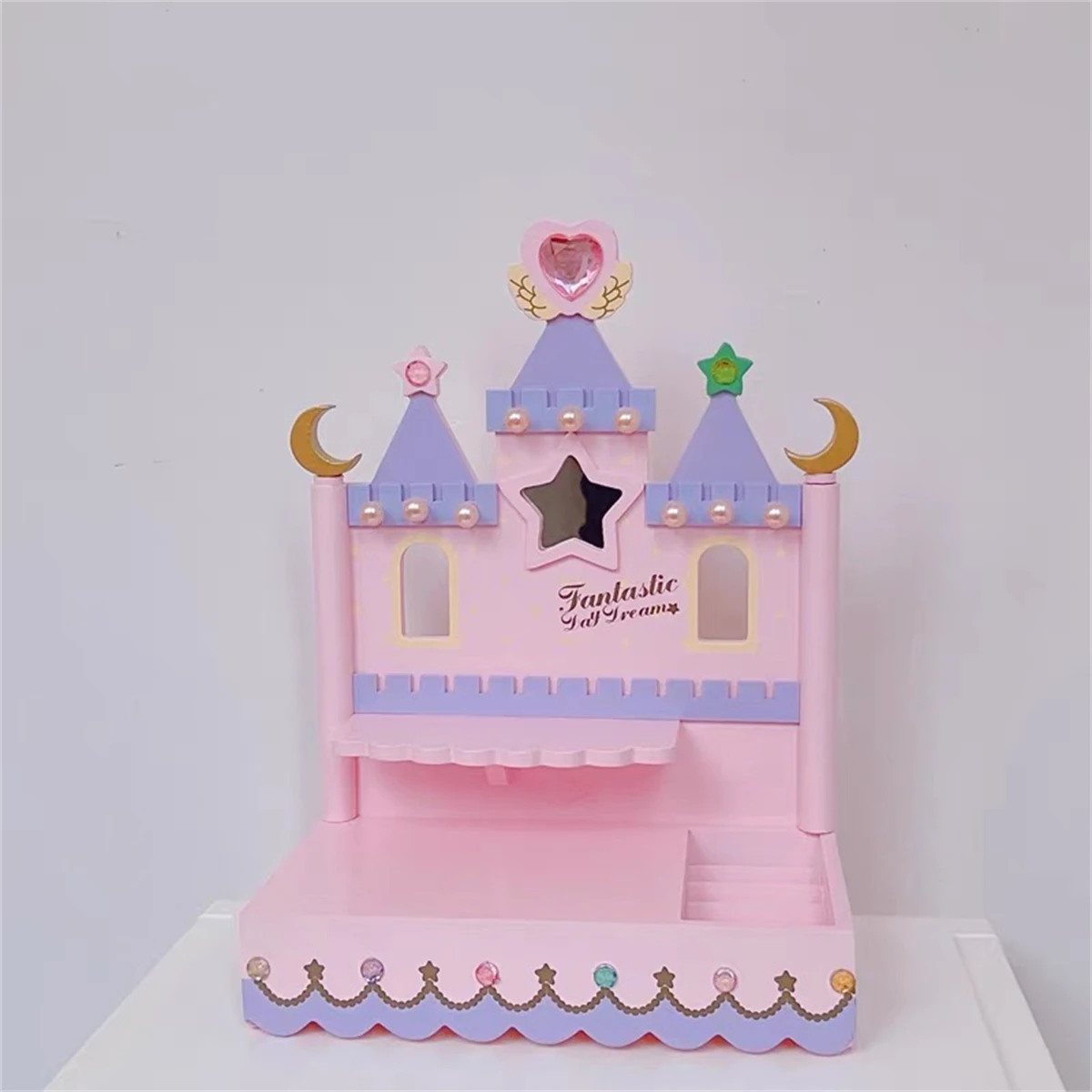 

1 шт., настольная милая коробка для хранения канцелярских принадлежностей, сортировочная стойка, настольная офисная стойка для хранения косметики, держатель для ручек