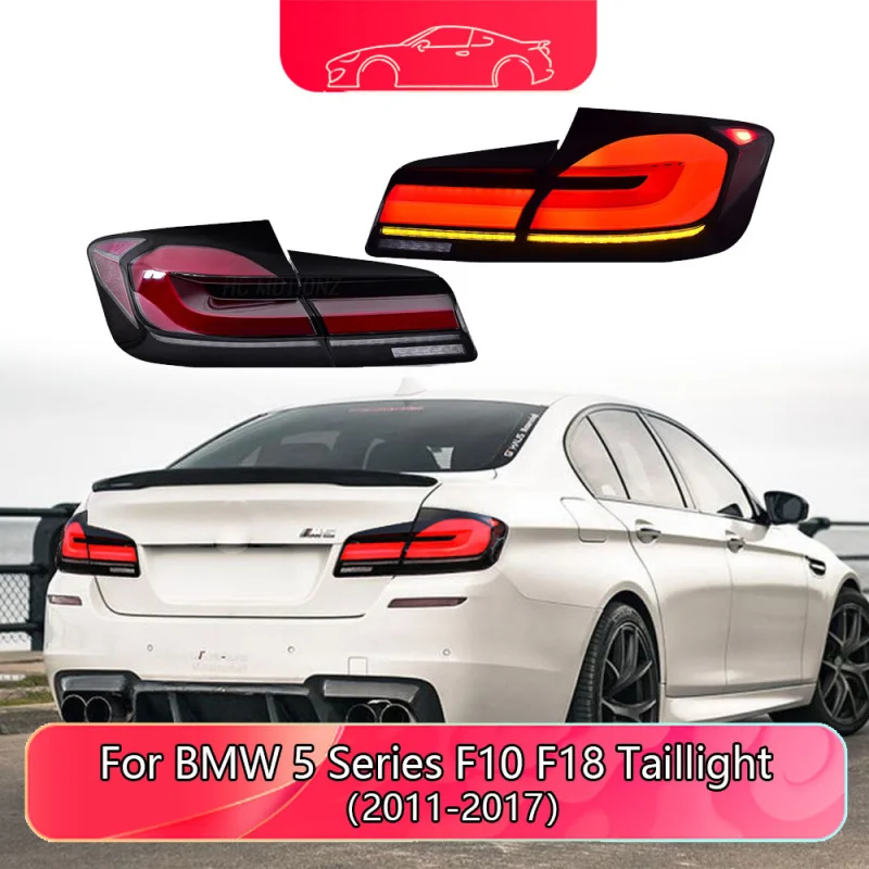 For BMW 5 Series F10 F18 Taillight Assembly 2011-2017 Modification New LED Driving Water Turn Signal Brake Light Reversing Light
