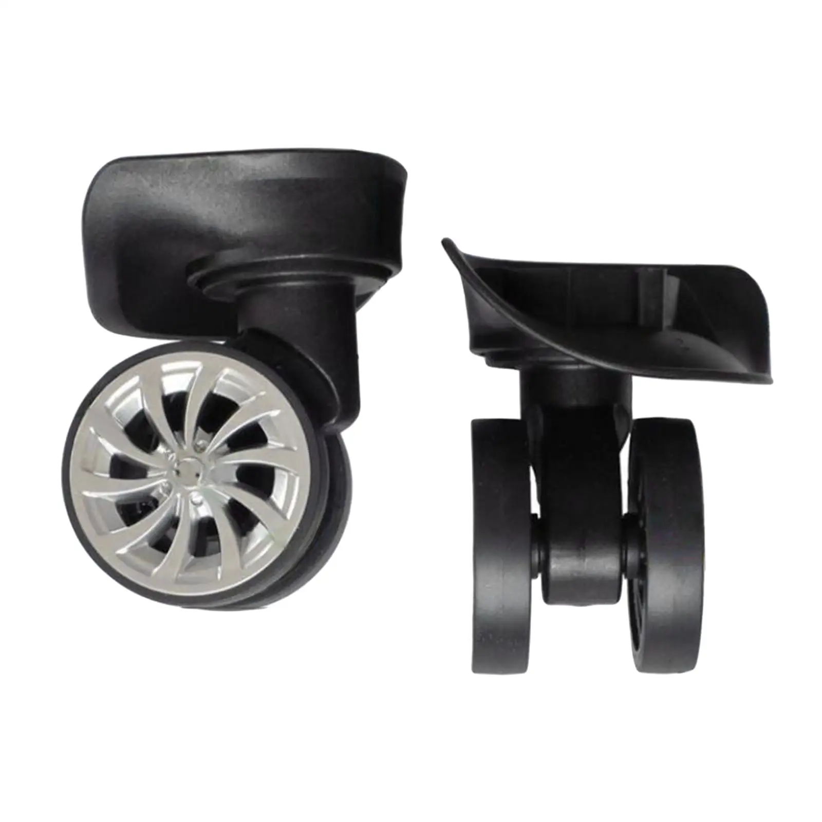2 個のスーツケース荷物回転キャスター耐摩耗性修理荷物ホイールスタイル B