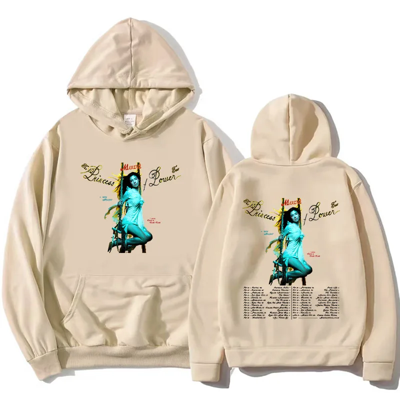 Marina Princess of Power North American Tour Hoodies Long Sleeve Women Hooded Sweatshirt Casual Singer Printing Pullovers Female