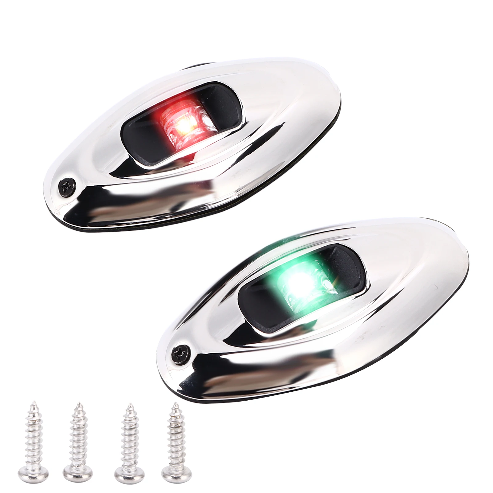Boat Navigation Light Marine Sailing Signal Lamps Green Red IP66 Waterproof LED for Skeeters for Yacht for Pontoon
